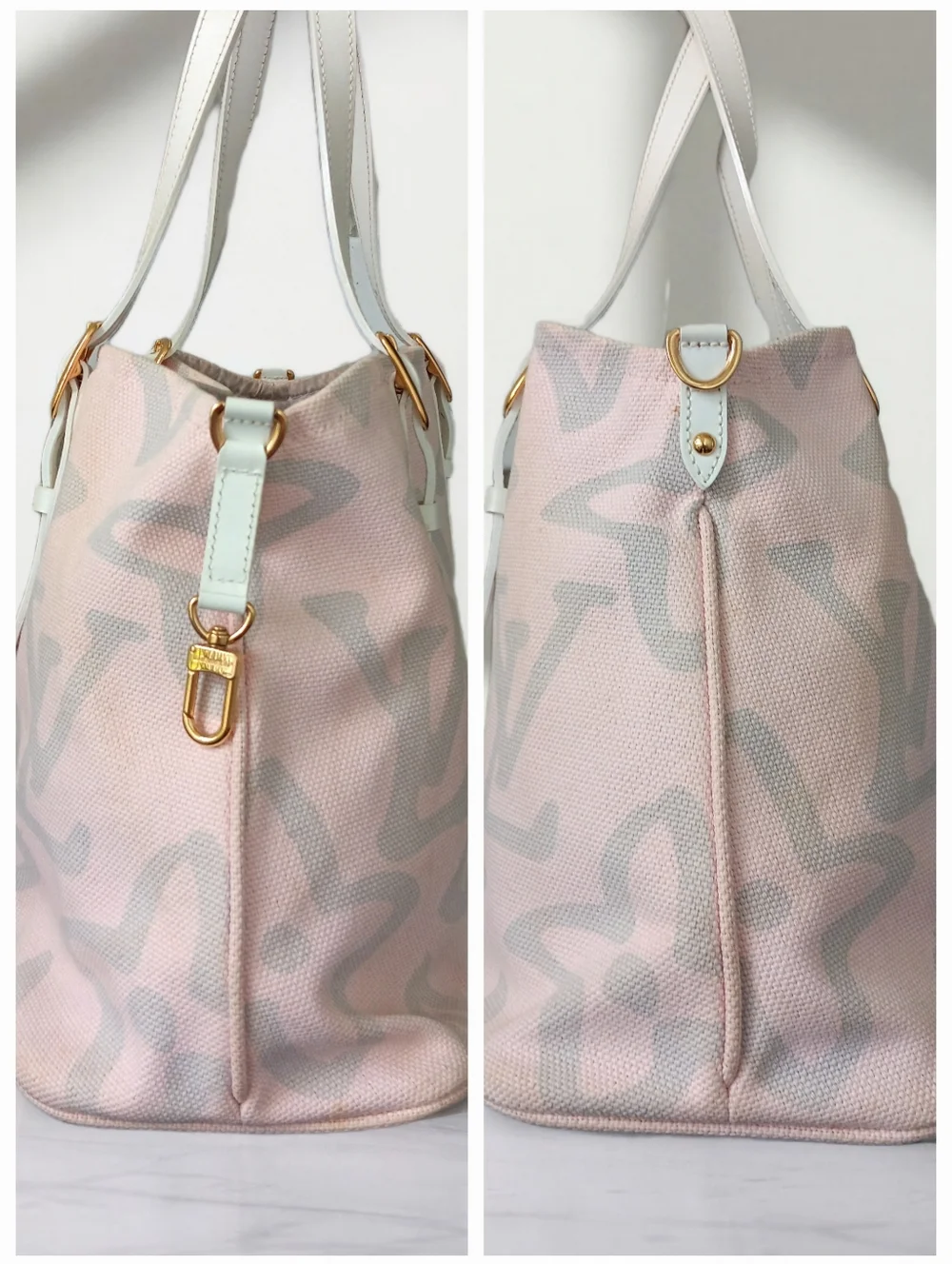 Louis Vuitton Tahitienne Cabas PM Pink Y2K Vintage Limited Edition Tote ✨ EUC - Picture 10 of 16